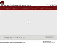 Tablet Screenshot of mk-schornsteinisolierung-kraus.de